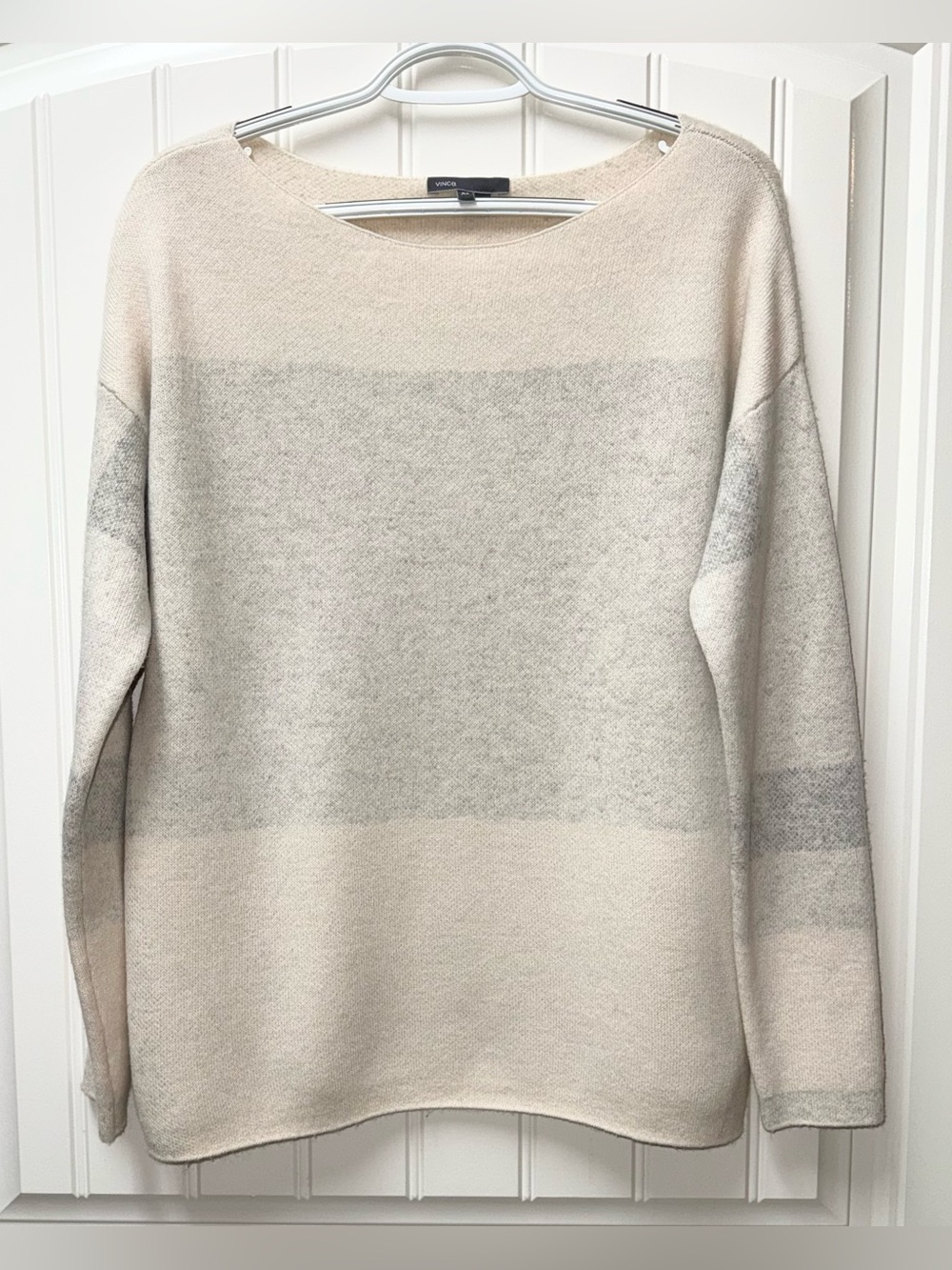 LN WOMEN XS SMALL MEDIUM (bust 42”) VINCE SWEATER CASHMERE WOOL COLORBLOCK